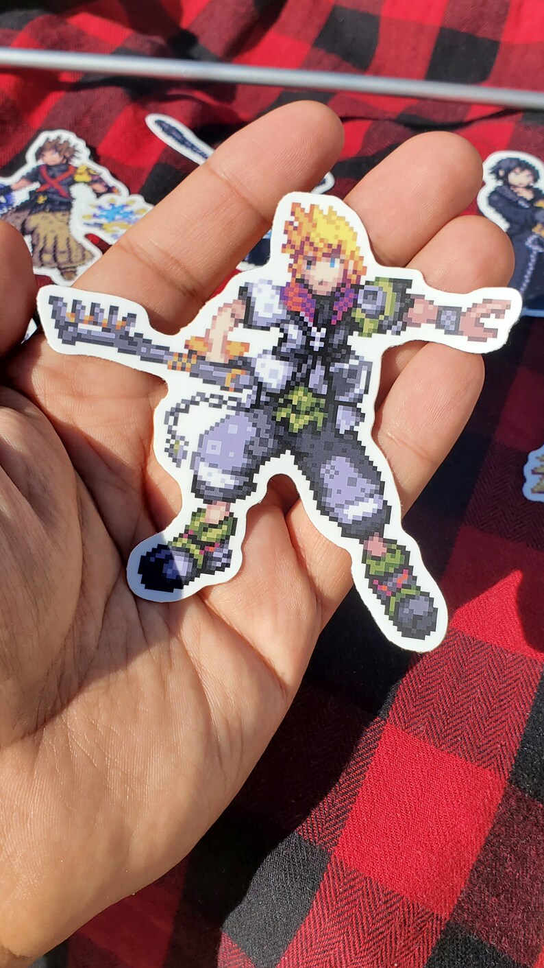 Kingdom Hearts 3 Pixel Art Stickers Roxas Lea Xion Aqua - Etsy