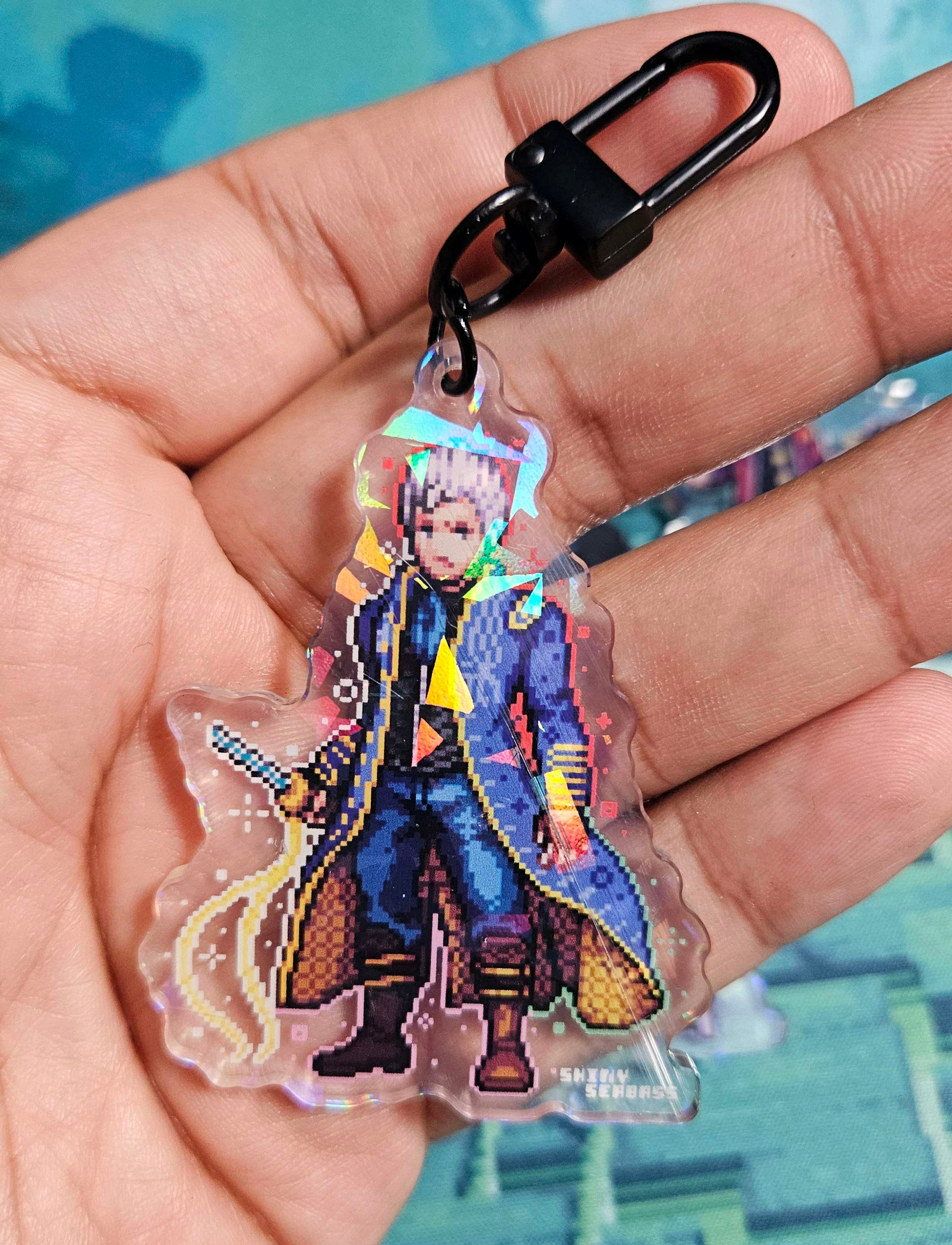 Devil May Cry Dante Vergil Vergil Chair Acrylic Charm Pixel Art