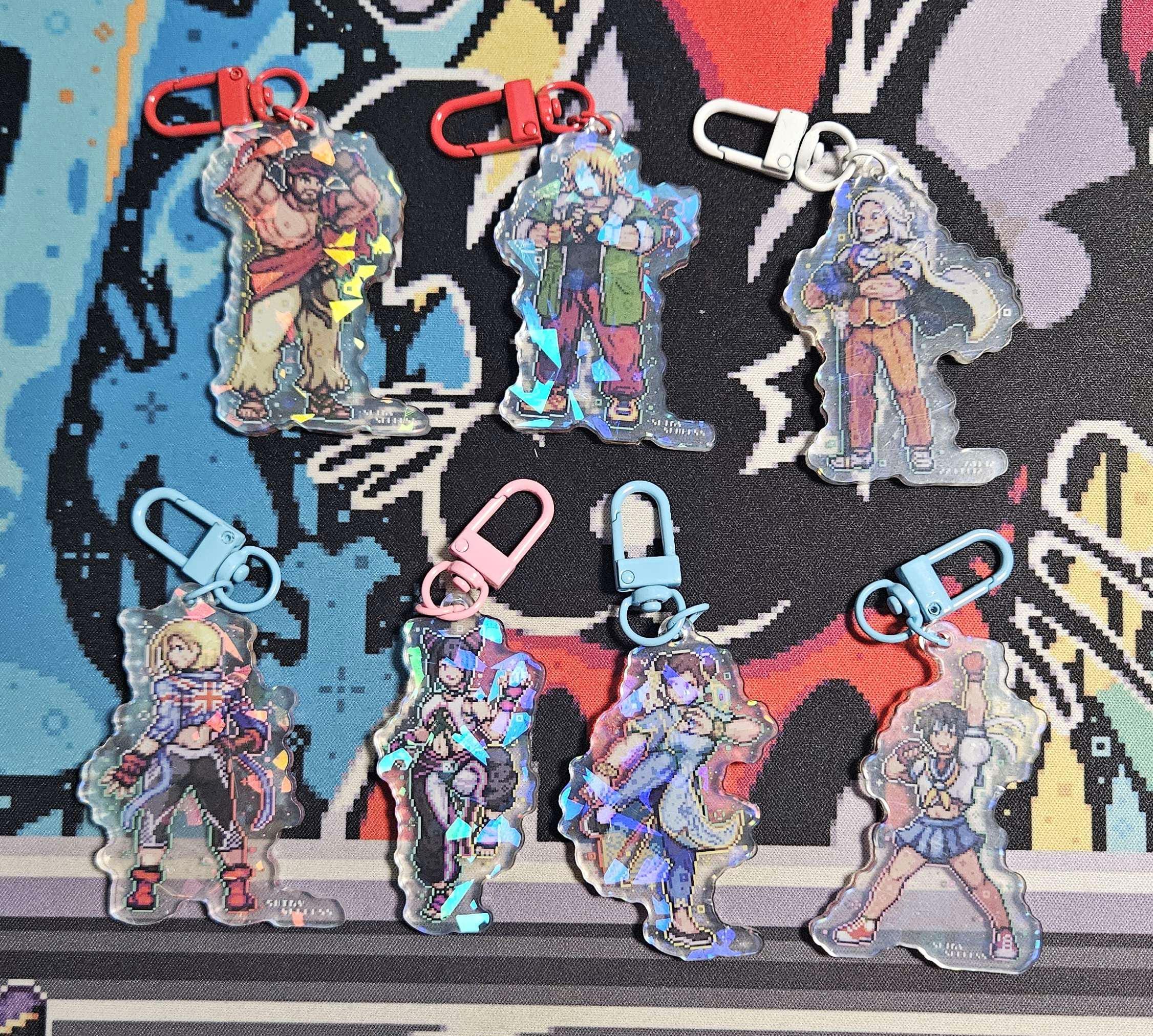 ストリートファイター ピクセルアート アクリルチャーム | 両面
