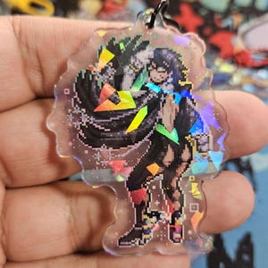 Super Smash Brothers Ultimate Pixel Art Acrylic Charm| Nintendo Kirby ...
