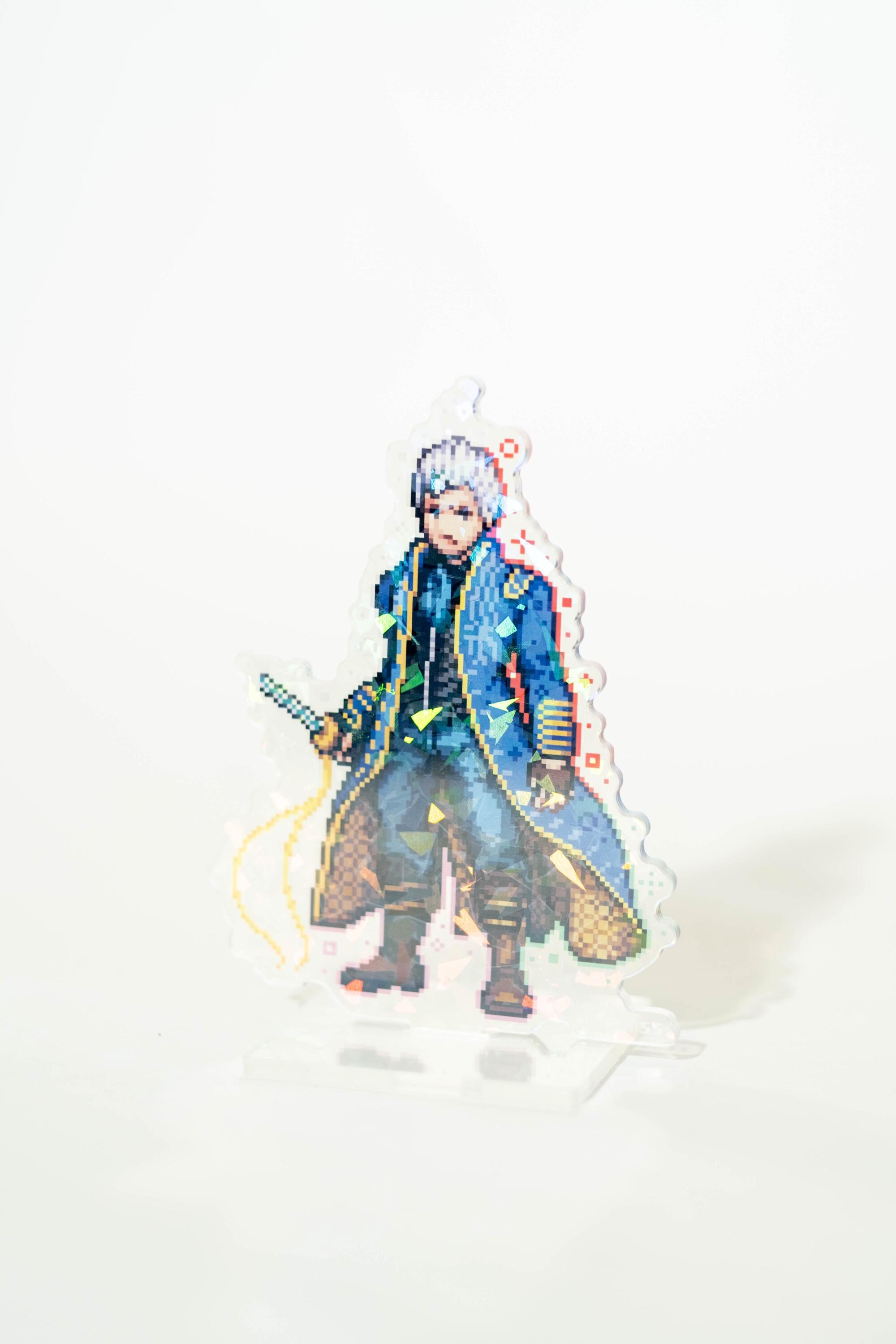 Devil May Cry Acrylic Standee Pixel Art | Double Sided Cracked