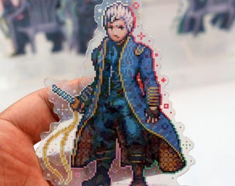 デビルメイクライ アクリルスタンド ピクセルアート | 両面クラック