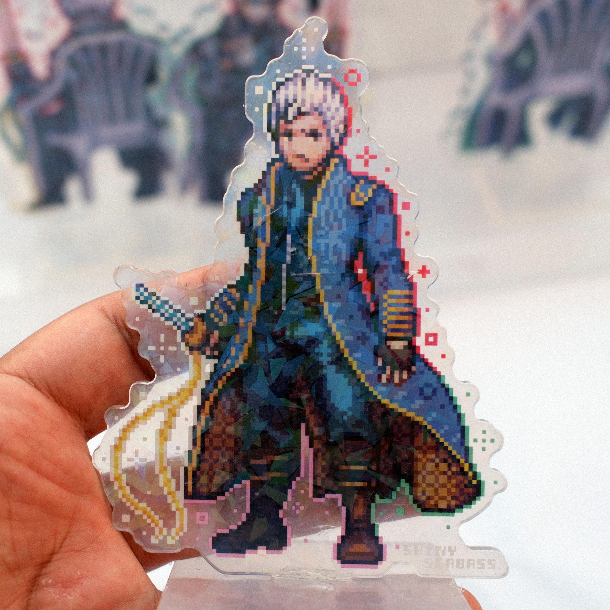 Devil May Cry Acrylic Standee Pixel Art | Double Sided Cracked