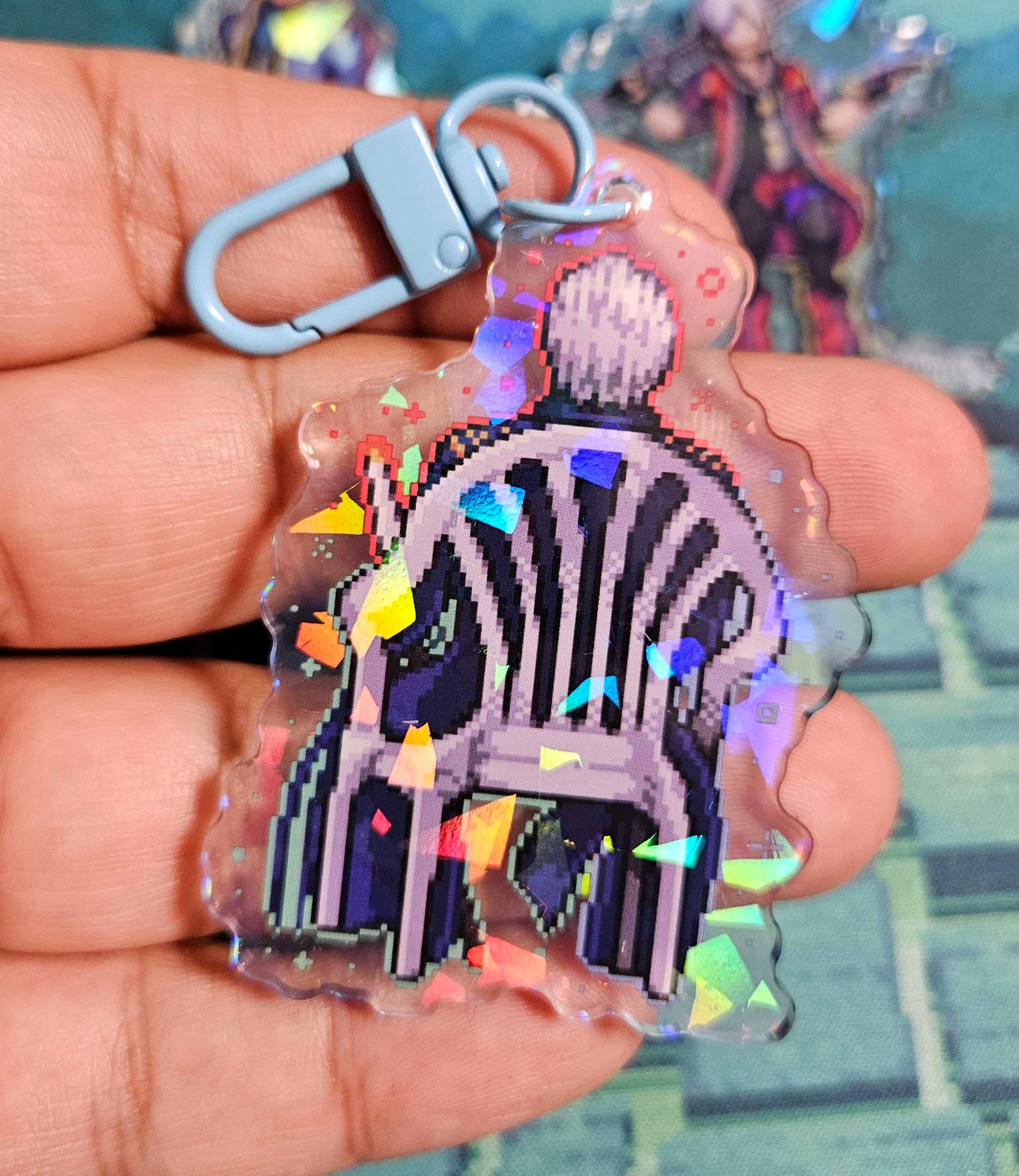 Devil May Cry Dante Vergil Vergil Chair Acrylic Charm Pixel Art