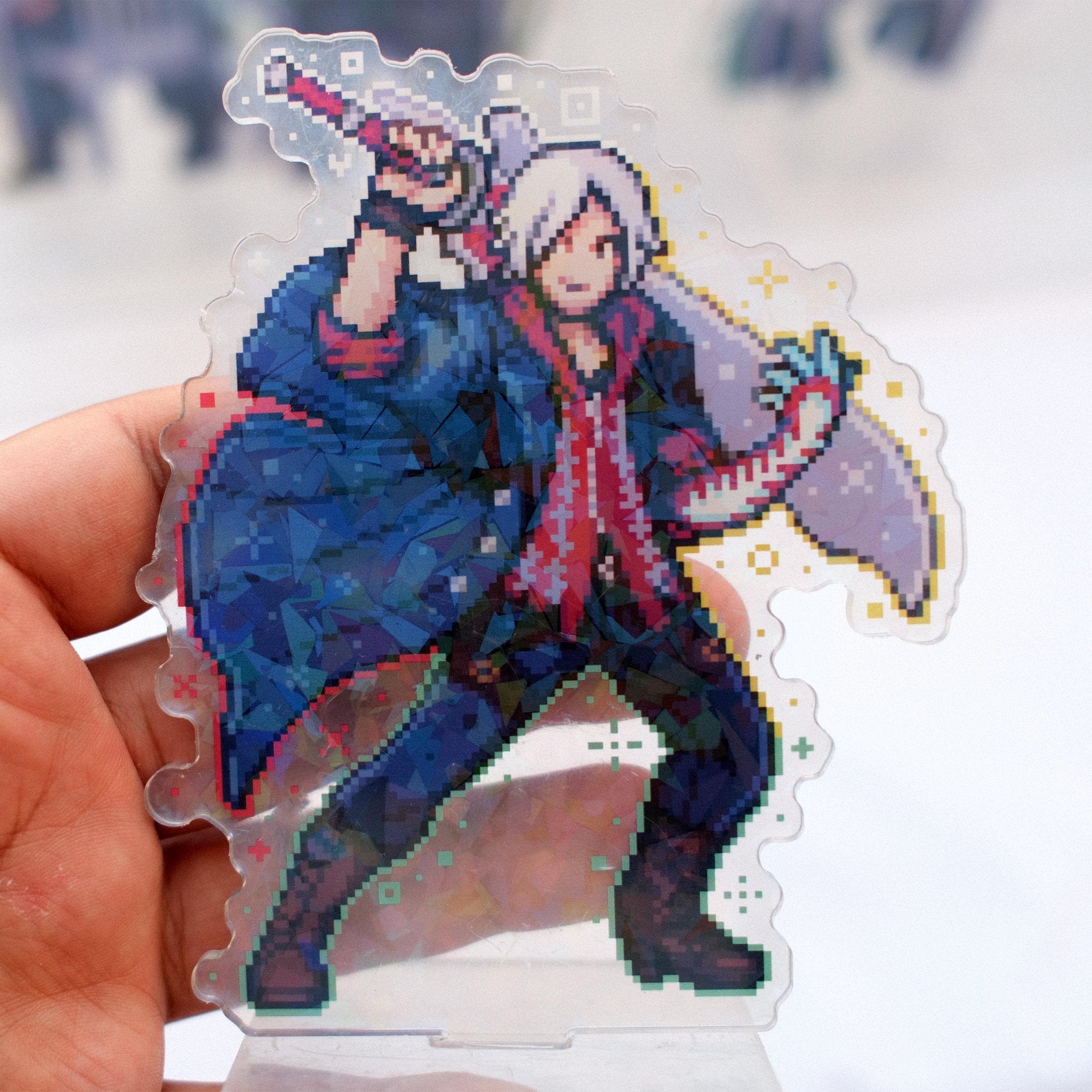 Devil May Cry Acrylic Standee Pixel Art | Double Sided Cracked