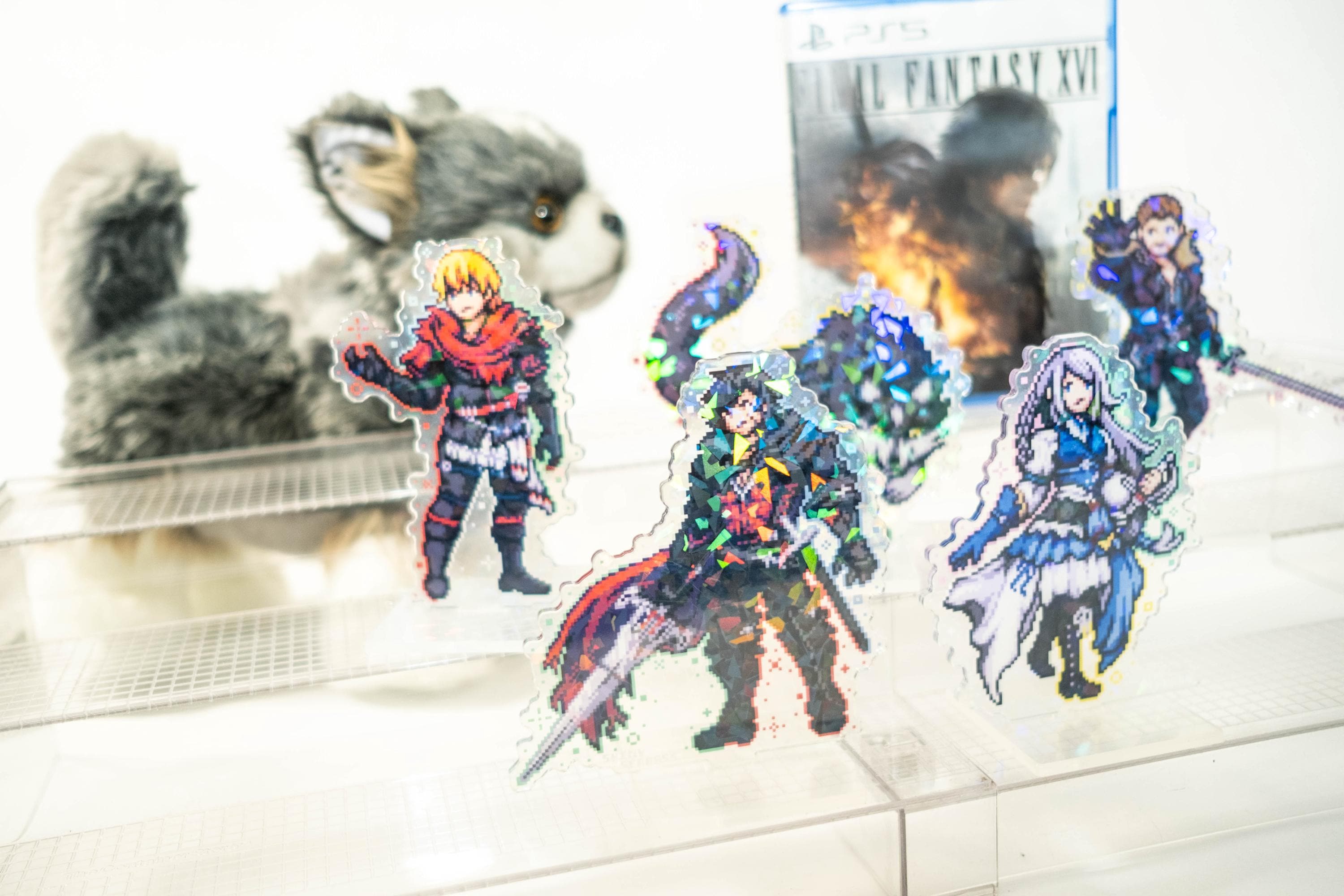 Final Fantasy 16 Pixel Art Acrylic Standees Clive Rosfield Jill