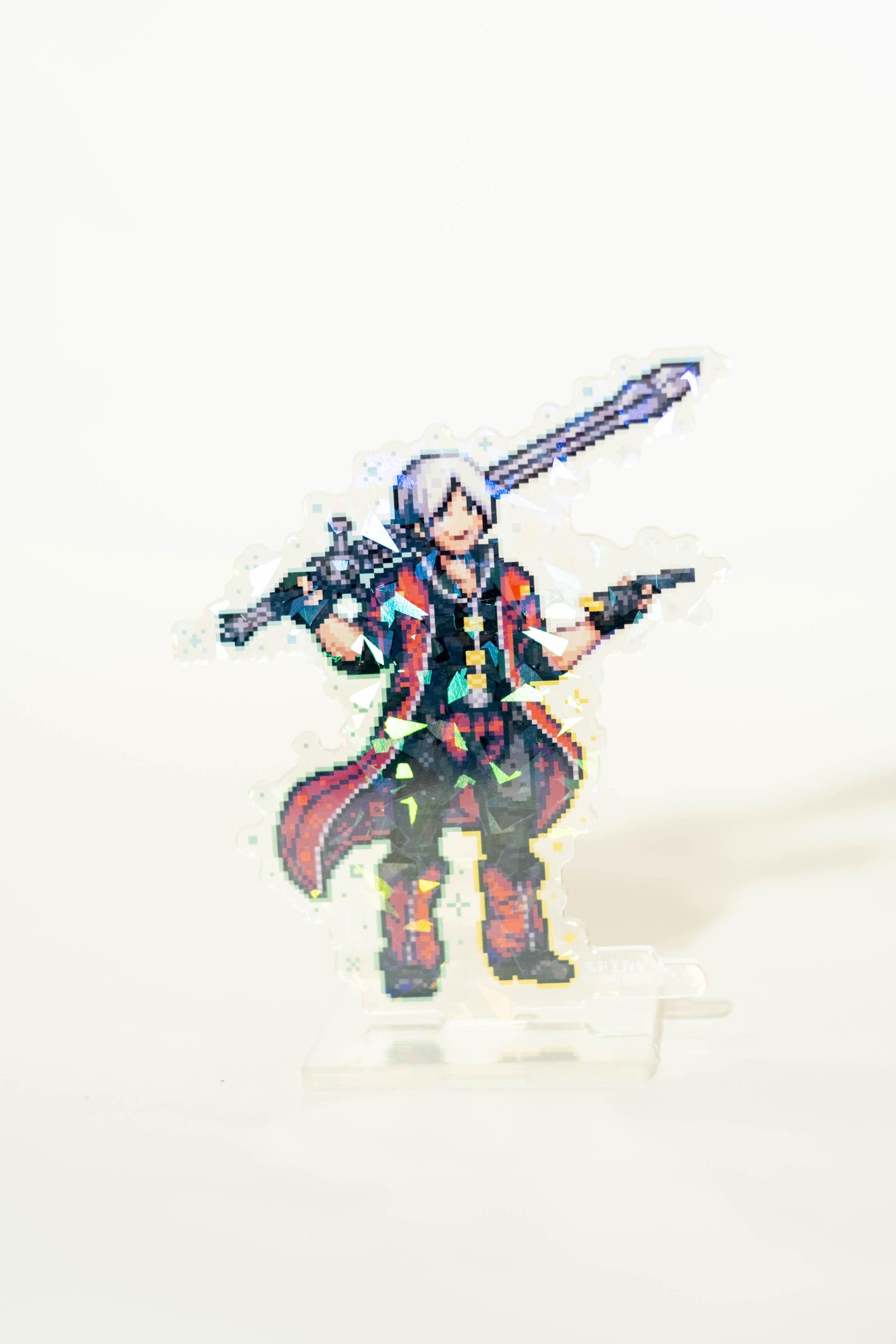 激レア⭐︎ Pixel-Art トレーディングマルチクリーナークロス 墓守 Devil May Cry Acrylic Standee Pixel Art | Double Sided Cracked