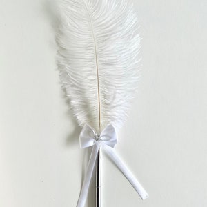 Nikkah Pen | Wedding Pen | Qabool Hai | Pen | White | Ostrich Feather pen | Feather Pen