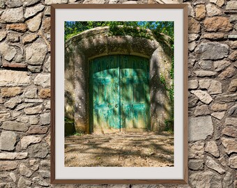 Türdruck, Vintage Green Gate Kunstwerk, Instant Download druckbare Kunst, Tür-Wand-Kunst, Fine Art Fotografie, Kunstwerk zu Rahmen