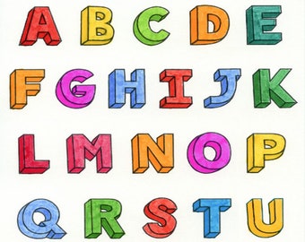 Download 3d Letters Svg Etsy