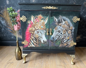 Zebra Drinks Cabinet