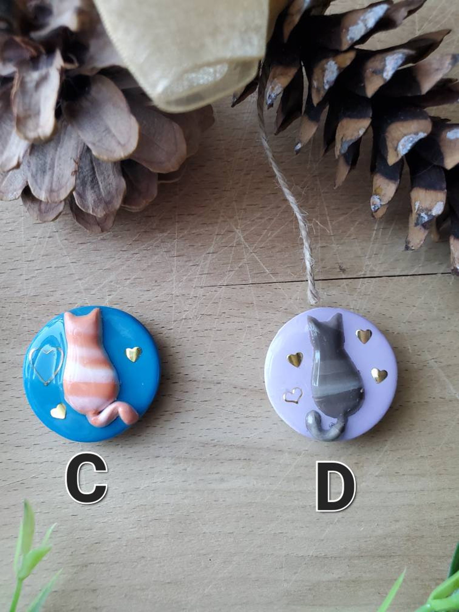Handmade Cat Magnets for Cat Lovers | Cat Lady Gifts | Pet Loss Gifts ...
