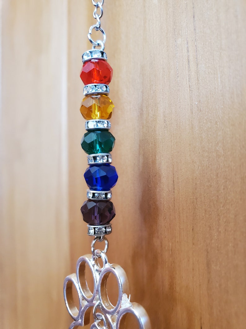 Rainbow Bridge Suncatcher | Pet Loss Memorial Gift | Paw Print Silver ...