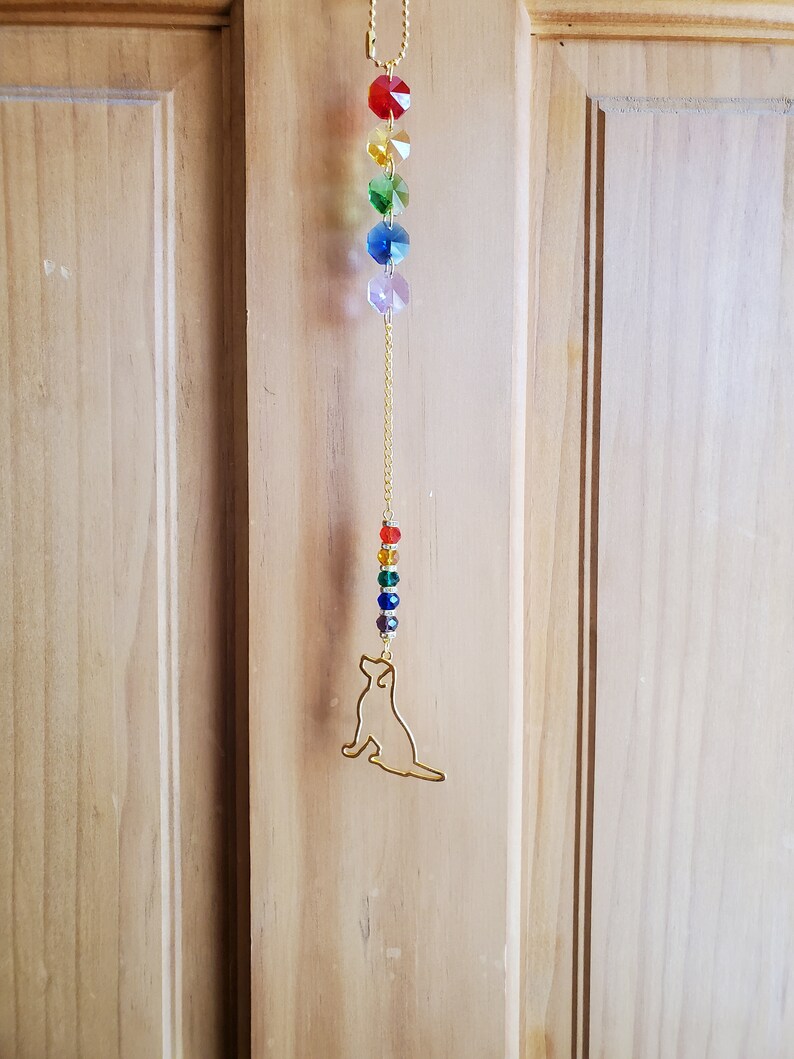 Dog Loss Rainbow Bridge Suncatcher | Pet Loss Sympathy Gift | Best ...