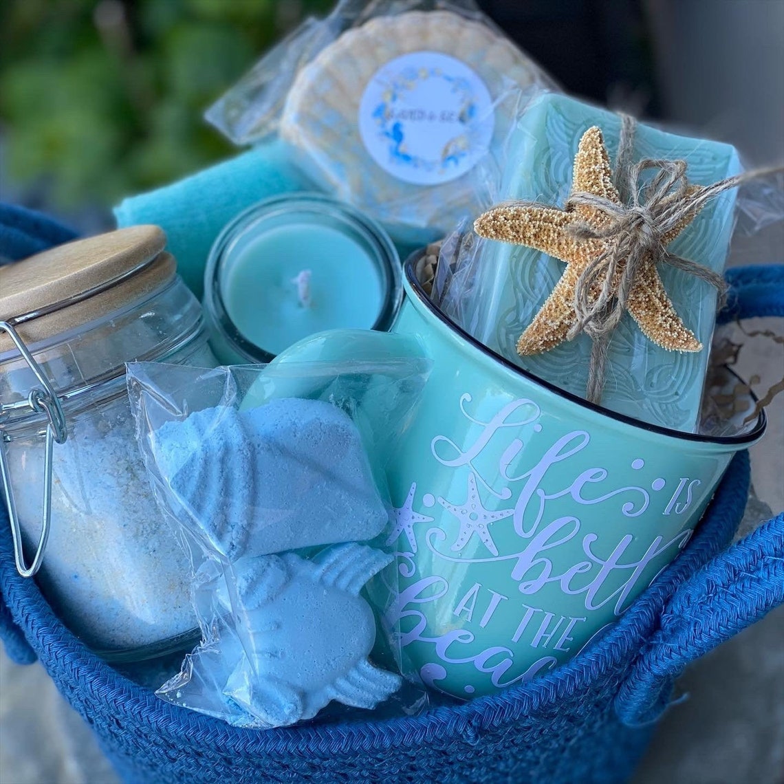 Sand and Sea Deluxe Gift Basket Etsy