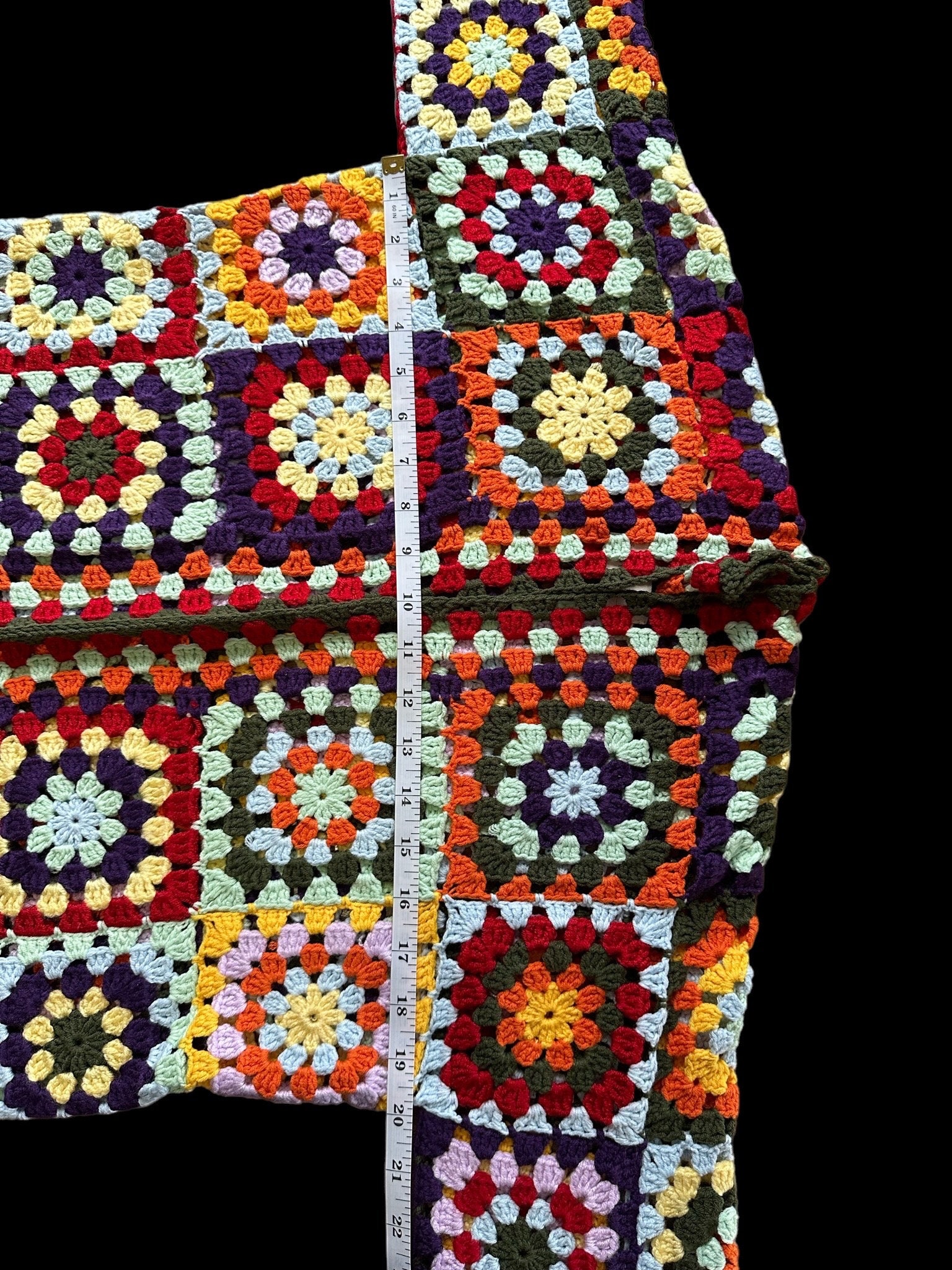 Crochet Granny Square Jacket for Women Granny Square Etsy