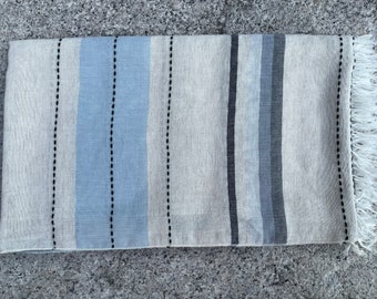 Softened Lightweight Linen Scarf