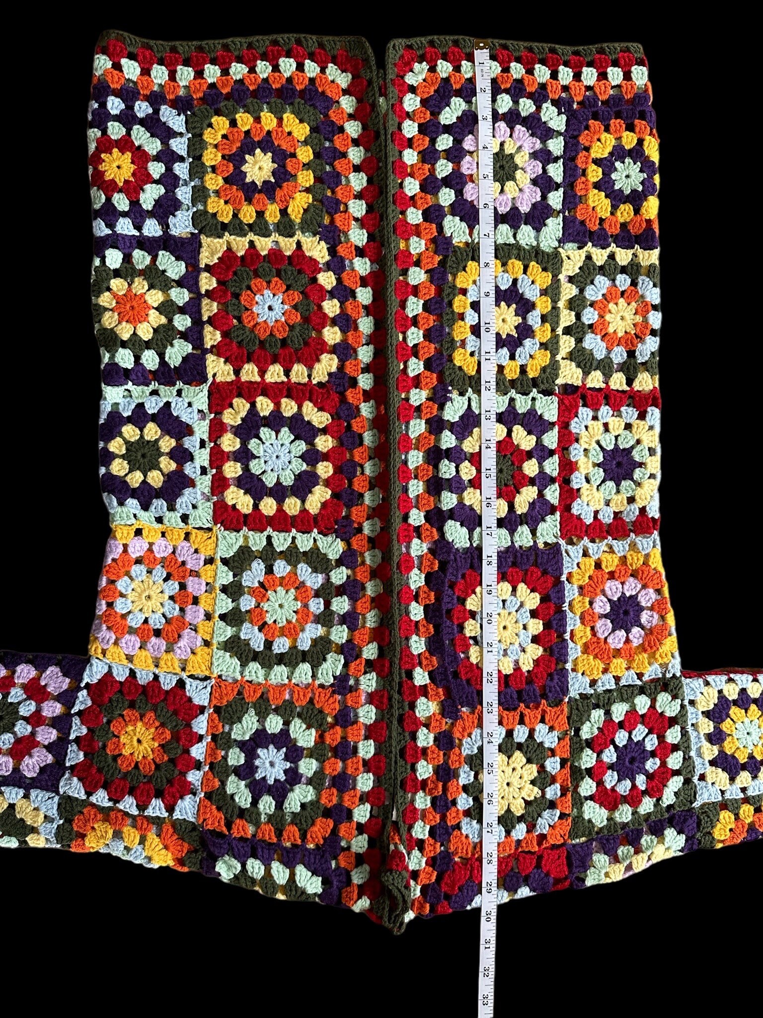 Crochet Granny Square Jacket for Women Granny Square Etsy