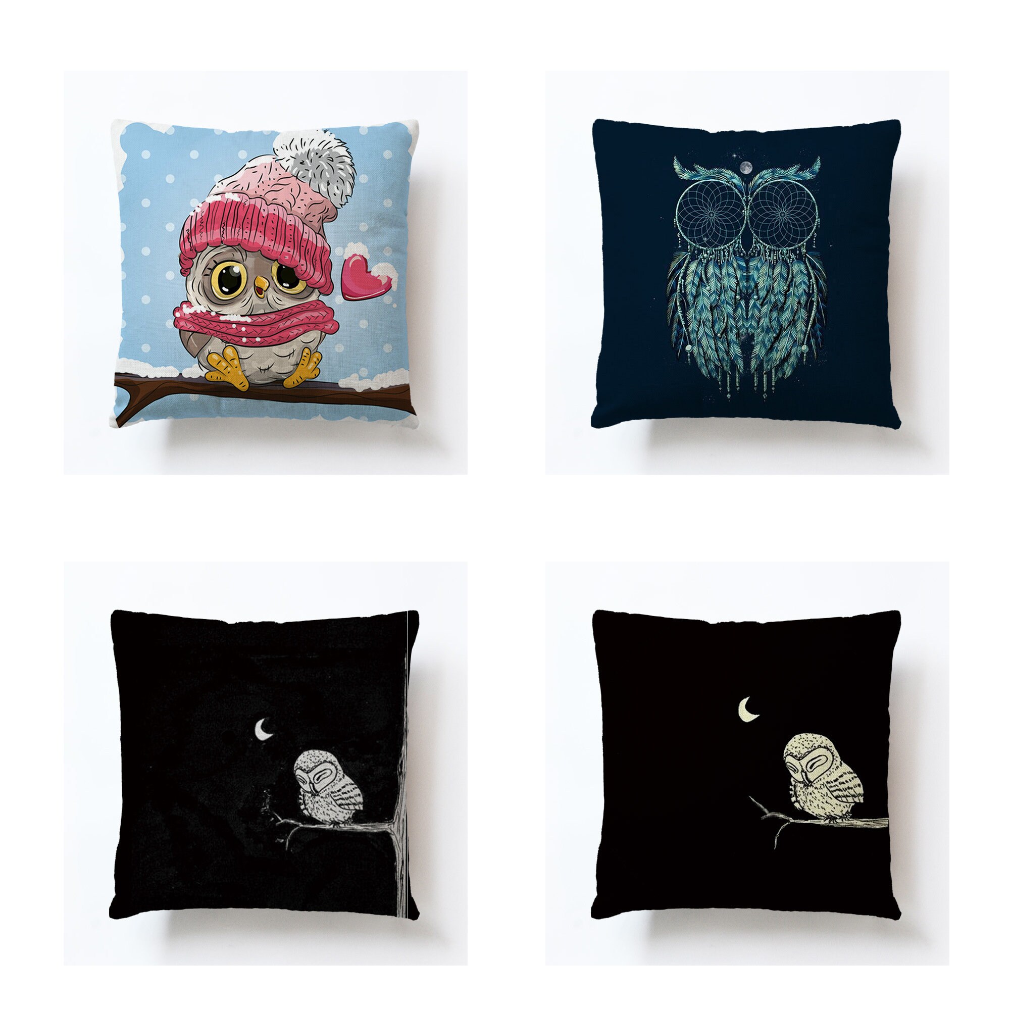 Eule Serie Kissenbezug Kissenbezug Kissenbezug Kissenbezug