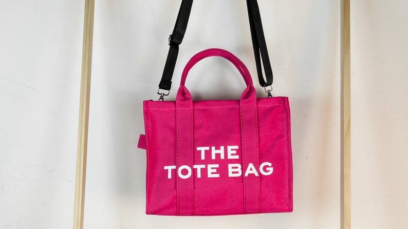 Sacs fourre-tout en toile,Sac à bandoulière,Sac en toile,Sac minimaliste,Sac à provisions ECO Friendly,Cadeau pour elle Pink