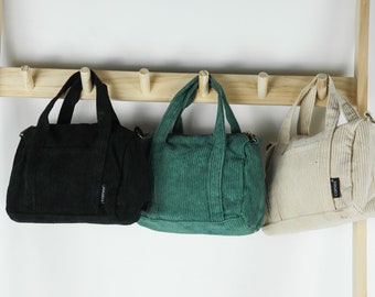 Corduroy Shoulder Bag, small Corduroy tote bag, crossbody bag,Handbag,Shoulder Messenger Bag,Tote Bag For Shopping,Corduroy Bag
