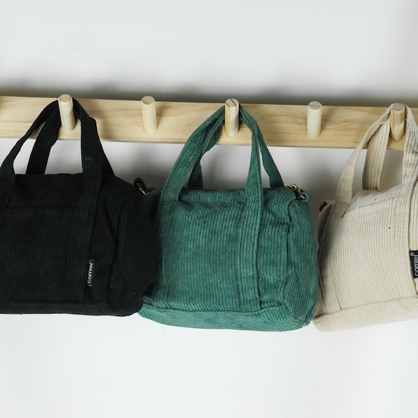 Corduroy Shoulder Bag, small Corduroy tote bag, crossbody bag,Handbag,Shoulder Messenger Bag,Tote Bag For Shopping,Corduroy Bag