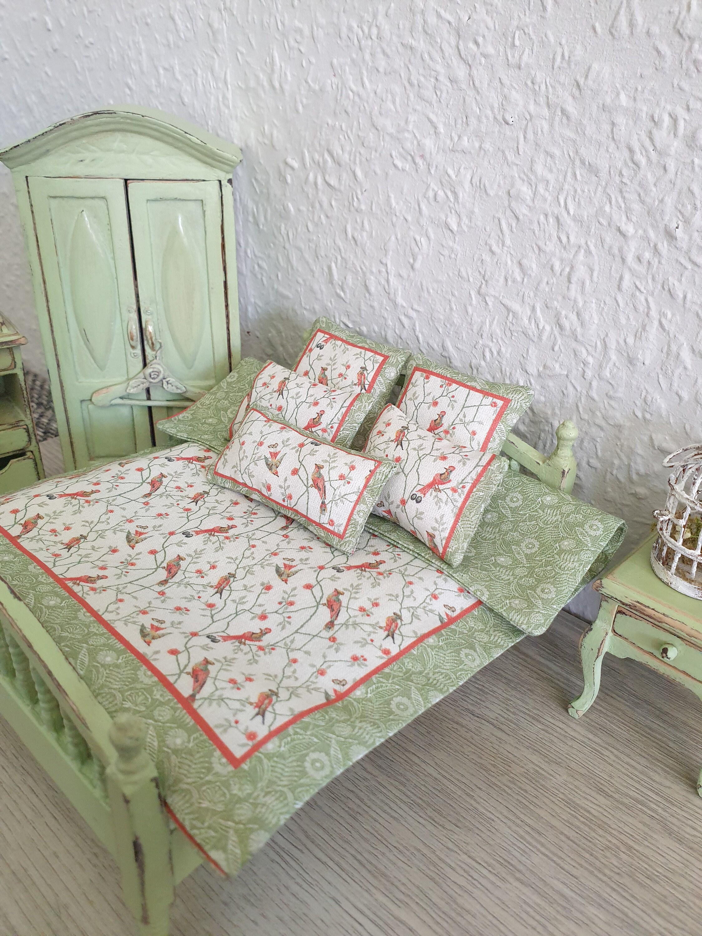 Doll House Bedding Set 112 Scale Etsy