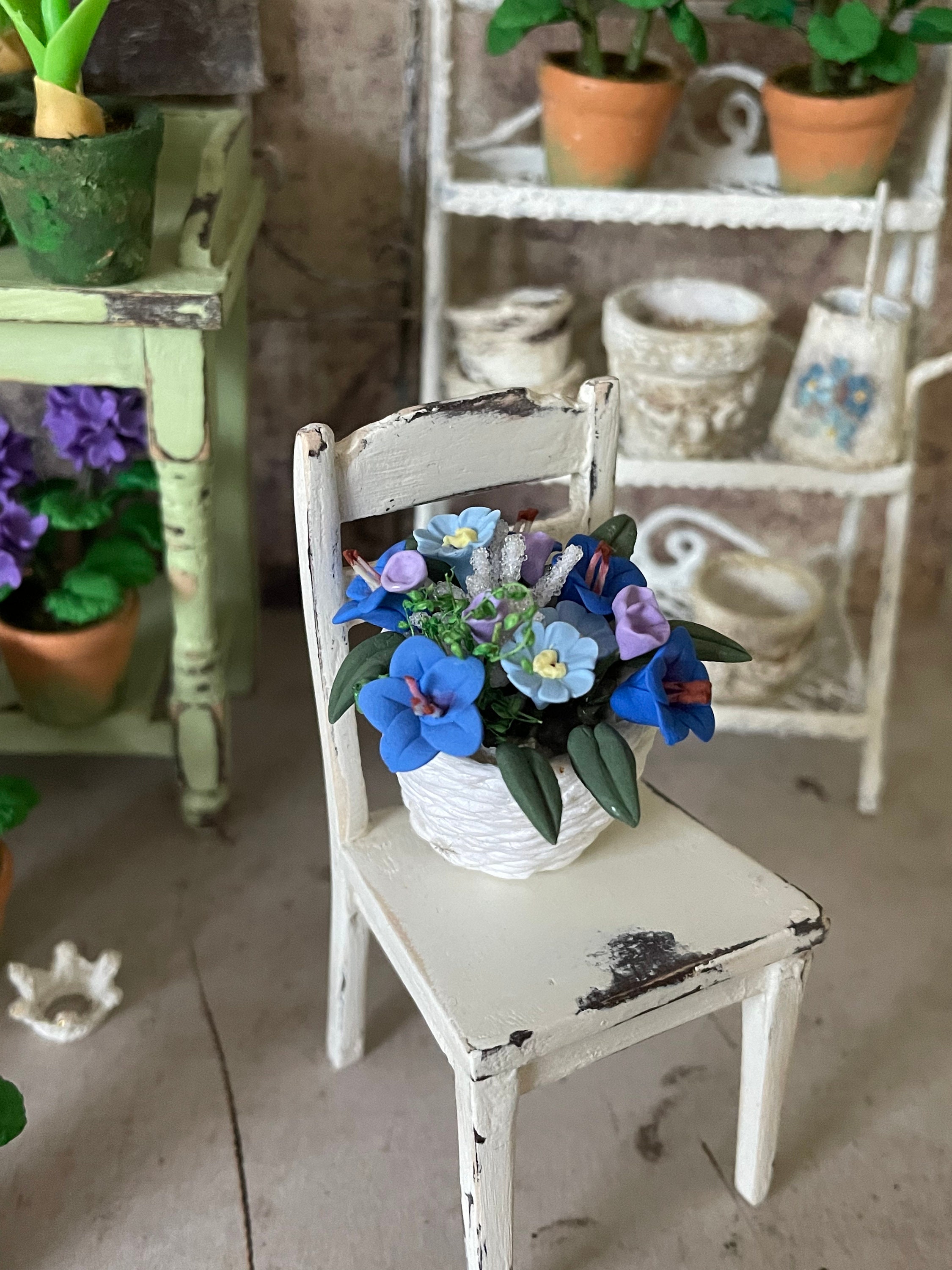 Odoria Miniatur-Blumenvasen – 7 Stück Im Set, 1/12 Maßstab Für Puppenhaus & Dioramen