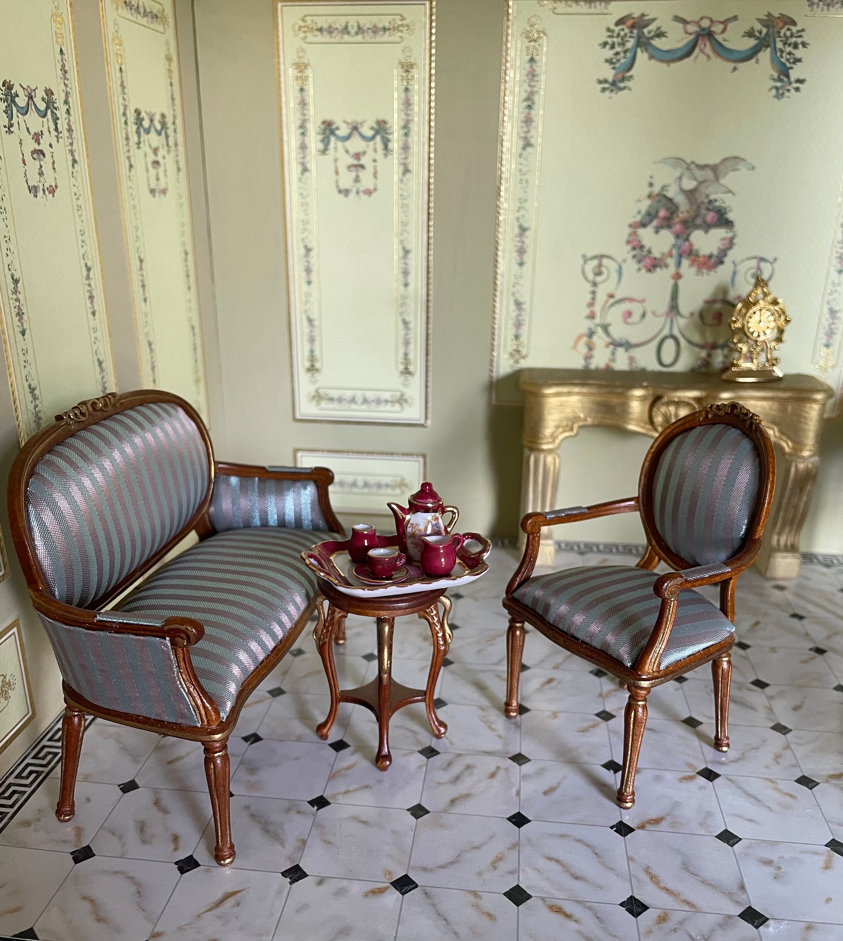 Meubles miniatures de collection en bois, échelle 1/12 - Petit Bonheur
