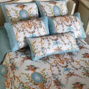 Doll house Double Bedding Set 1:12Scale