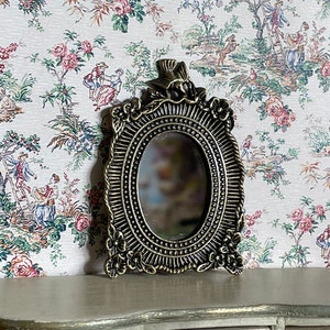 Miniature Dollhouse Mirror 1:12 Scale