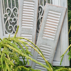 Shabby Shutter. Miniature Scale 1/12 wooden   .Doll House Decoration Accessory