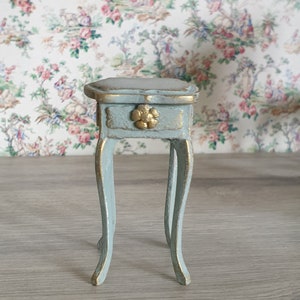 Miniature Shabby Console . French dollhouse furniture  . Scale 1:12 .