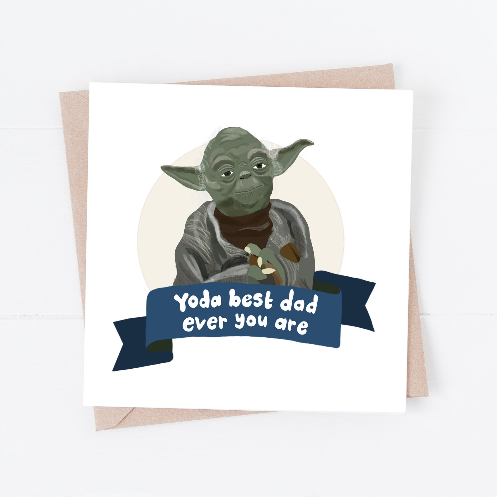 Yoda best dad ever you are Star Wars Dad Birthday Card Etsy