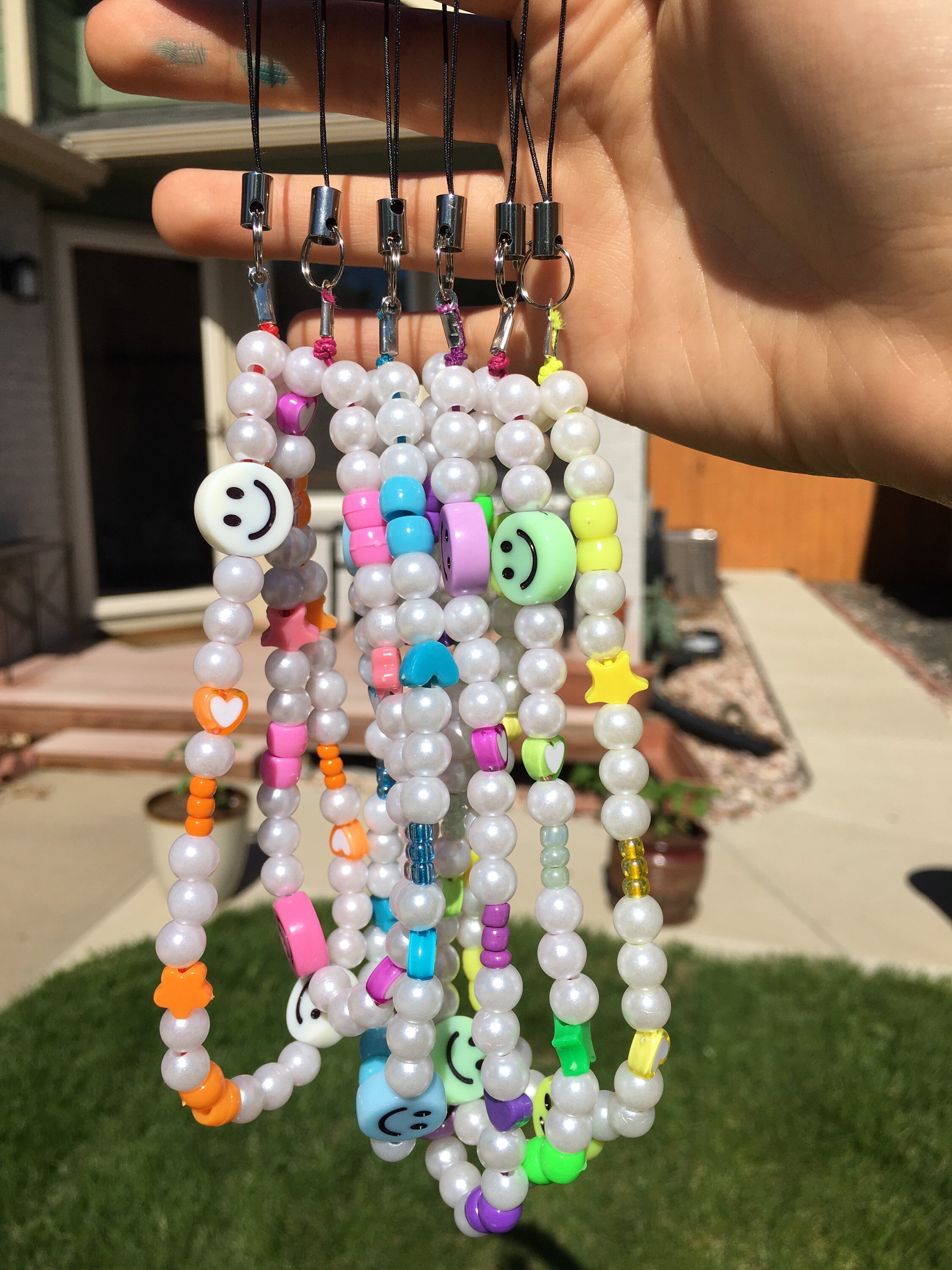 Handmade Colorful Phone Charm Etsy UK