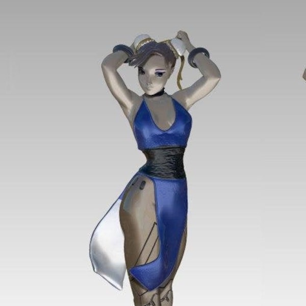 sexy kungfu girl STL file for 3d printing (NSFW)