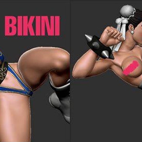 Sexy Kungfu girl for 3d printing STL files (NSFW)