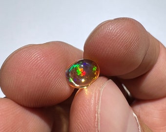 Amazing fire opal with its beautiful sparkles top AAA quality weight 1.10 carats measure 8.5x6.5x3mm