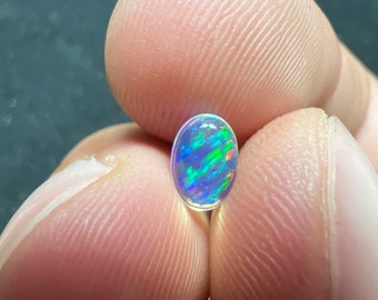 Amazing water opal with its beautiful sparkles AAA quality weight 0.40 carats measure 7x5x2mm