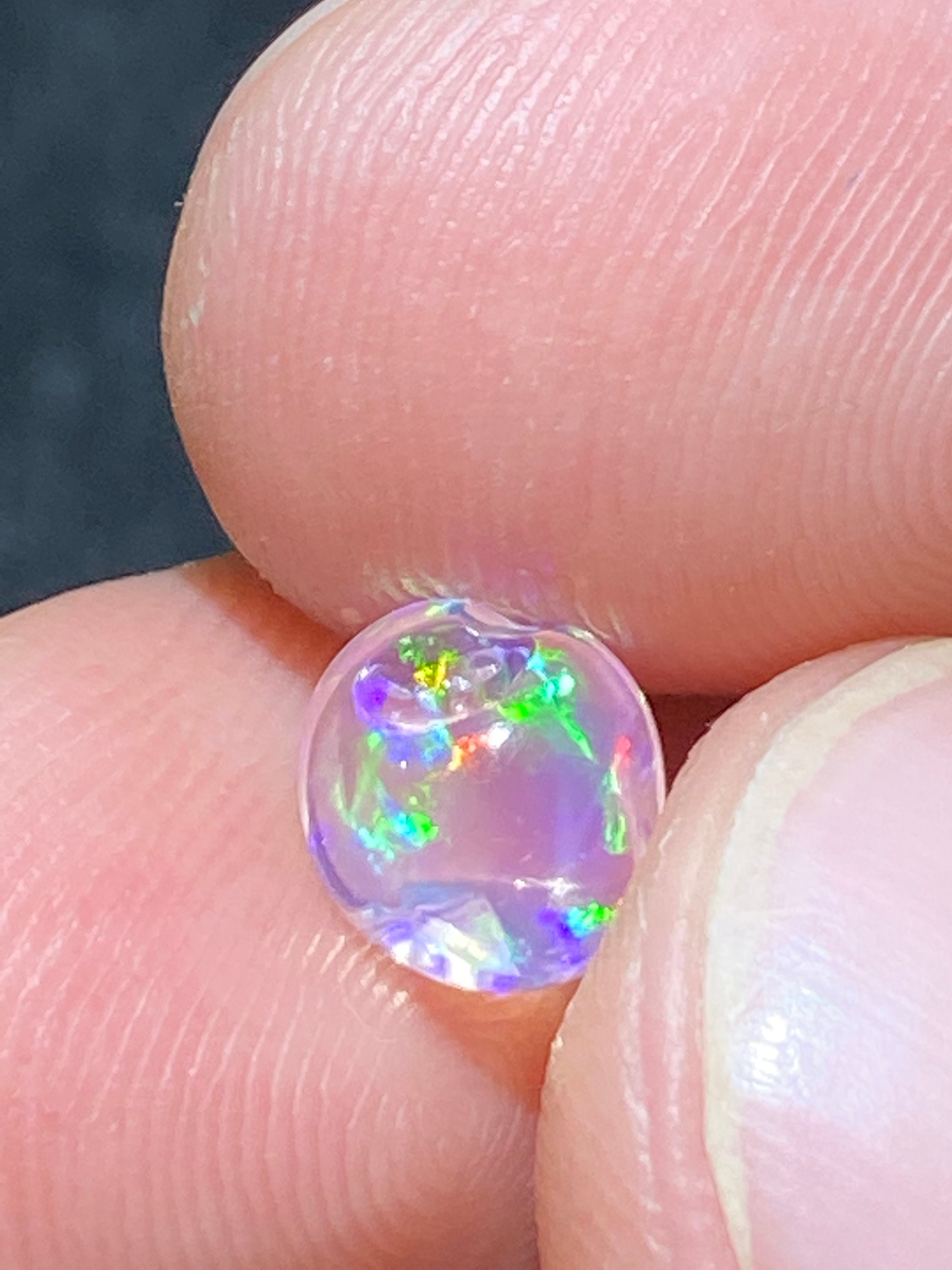 Amazing Water Opal With Its Pretty Rainbow Sparkles AA Quality Weight 1.50 Carats Measure 8x7x5.5mm Etsy UK