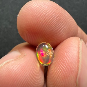 Amazing fire opal with its beautiful sparkles and quarry inlay AAA quality weight 0.65 carats measure 7.5x6x3mm image 10