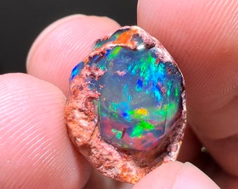 Amazing raw fire opal with its beautiful blue sparkles AAA quality