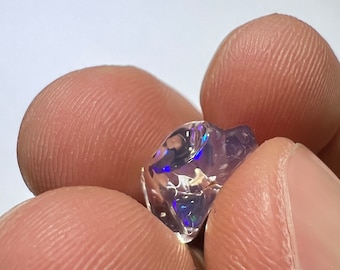 Amazing water opal with its beautiful blue sparkles AAA quality weight 3.75 carats measure 13x9x8mm