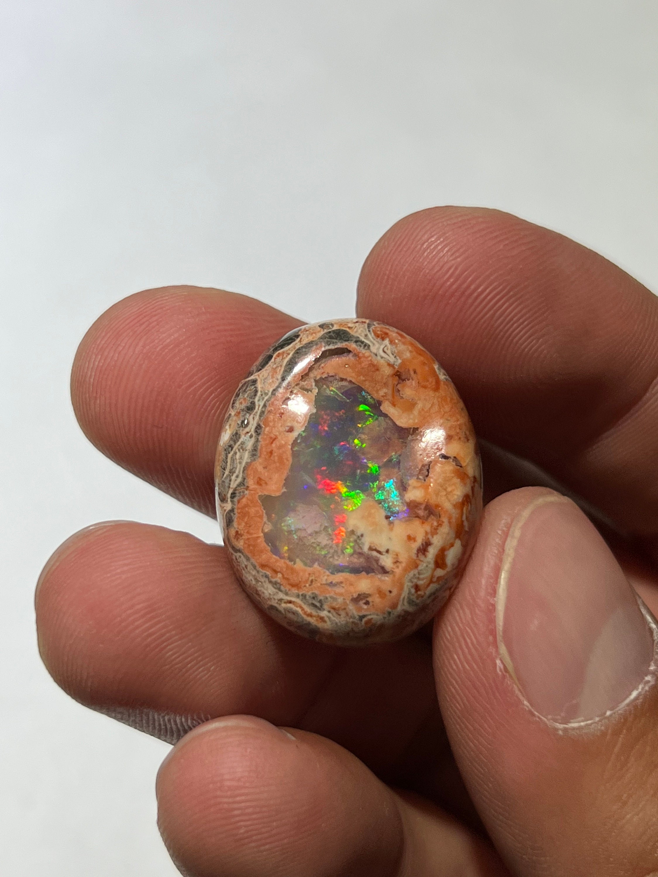 Opale Matrix Naturelle - 3,18 Carats, Pierre Précieuse Rare, Réf.12172.161, Neuve Avec étiquette