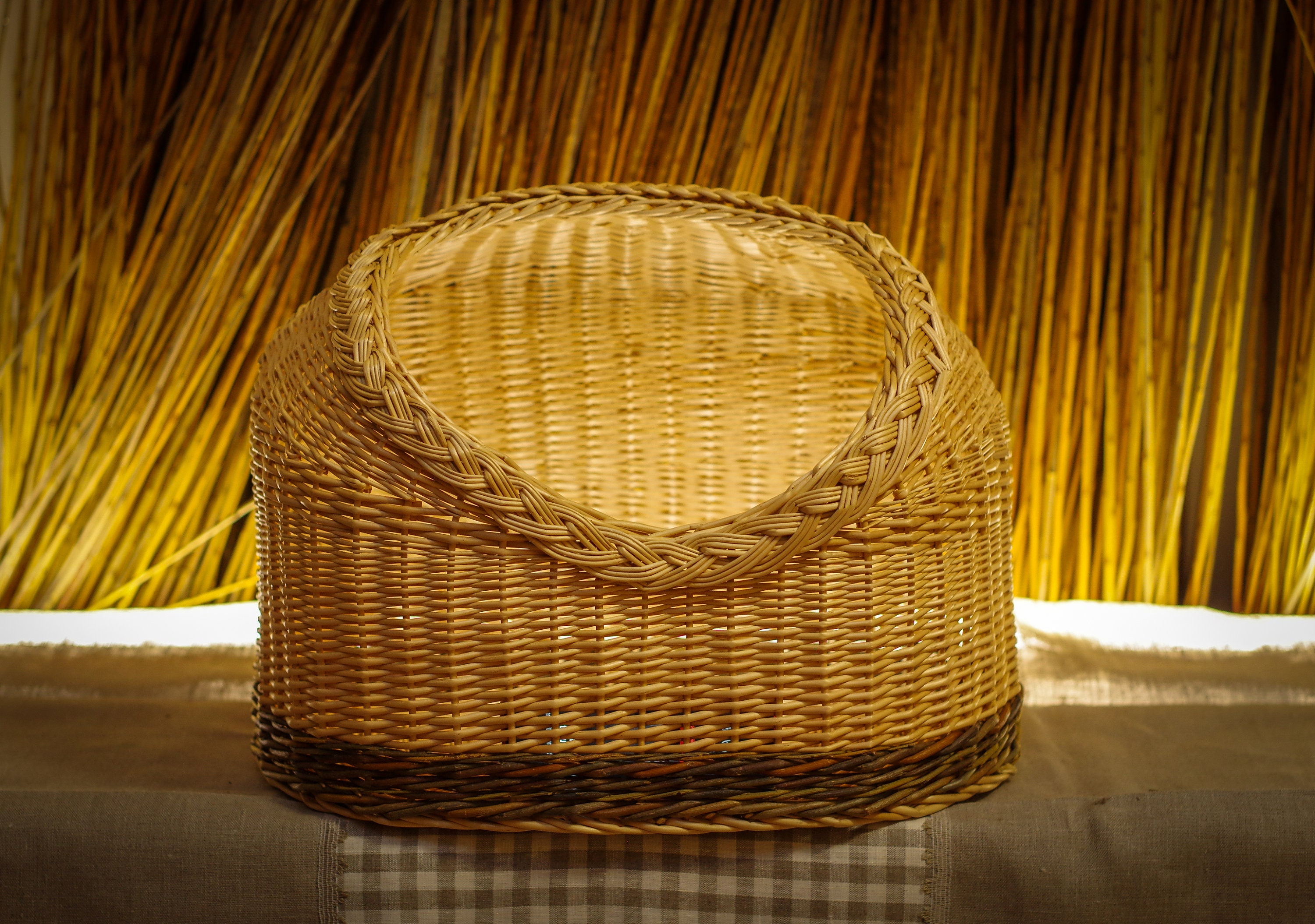 Cat Cave Cat Basket Basket for Cats Handwoven Basket for Etsy