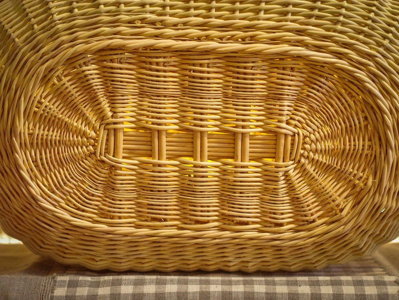 Wicker Basket Picnic Shopping Market Fresh Willow BYO Etsy
