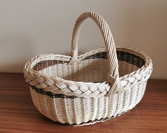 wicker basket, willow basket, basket for eggs, egg basket, picnic , shopping , market, french willow, woven basket