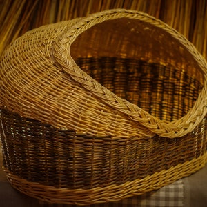 cat cave, cat basket, basket for cats, dog bed, basket for dog, bed for pet, handwoven, willow basket, cat house, cat cocoon, pet furniture