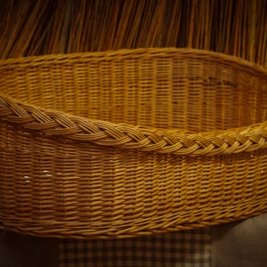 Dog bed, cute dog bed, pet furniture, willow dog basket, willow bed, willow cat bed, eco bed, open bed and scratcher, woven fresh willow bed