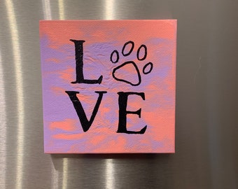 LOVE Magnet Pink & Purple by SupportForSophie
